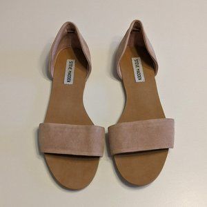 STEVE MADDEN Corey Suede Sandal  Size 9 Blush